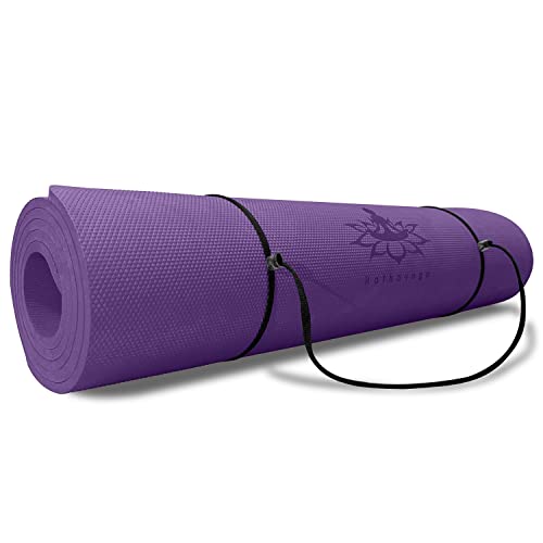 Hatha Yoga Thick TPE Yoga Mat 72"x 27"x1/3 inch Non Slip Eco Friendly Exercise Mat for Yoga Pilates & Floor Workouts