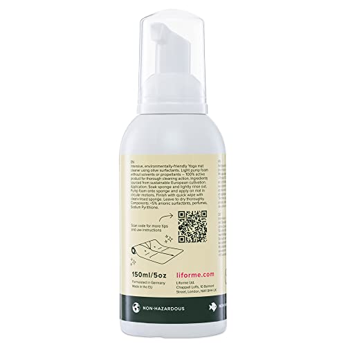 LIFORME Ultimate Everyday Yoga Mat Cleaner, Eco-Friendly, Natural & Organic Yoga Mat Cleaner, Vegan, Safe for all Yoga Mat...