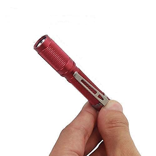 Nitefox K3 Mini Keychain Flashlight 150 Lumens, Aerospace Grade Aluminum, Red, Keychain Size