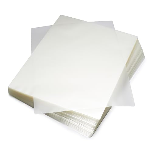 Amazon Basics Clear Thermal Laminating Plastic Paper Laminator Sheets, 9 x 11.5-Inch, 200-Pack, 2.8mil