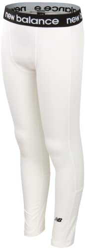 New Balance Boys Performance Base Layer Set - 2 Piece Athletic Moisture-Wicking Long Sleeve T Shirt and Tights (Sizes: 2T-20)