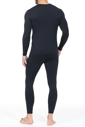 Thermal Underwear for Men Long Johns Base Layer Regular/Tall Top and Bottom Set Pajamas Cold Weather Winter Clothes
