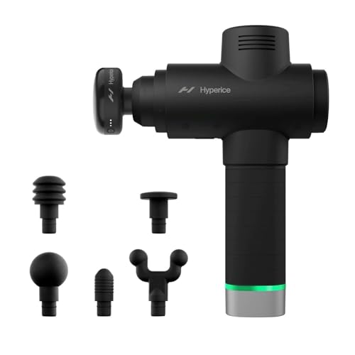 Hyperice Hypervolt 2 Pro and Heated Head - Featuring Quiet Glide Technology - Handheld Percussion Massage Gun | 5 Speeds, ...