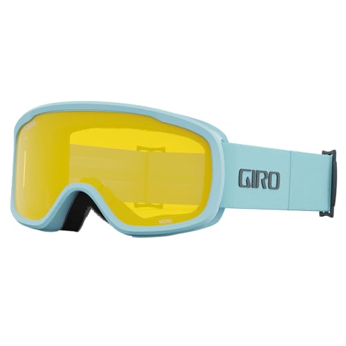 Giro Women's and Youth Moxie Ski and Snowboard Goggles - Light Mineral Thirds Strap with Amber Gold/Yellow Lenses