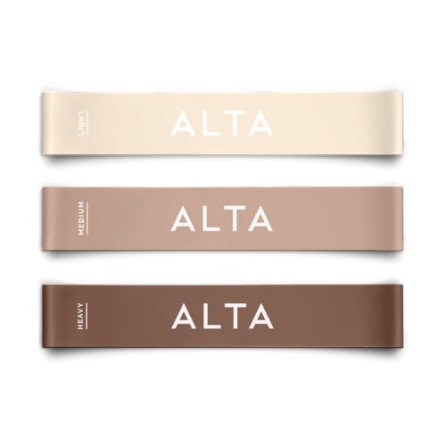 ALTA Mini Loop Bands for Exercise - Premium Durable Latex - Small Resistance Bands for Women, Booty Bands for Working Out,...