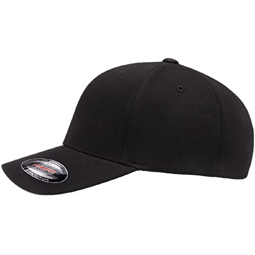 Flexfit 5001 Standard Cotton Twill Structured 6-Panel Fitted Baseball Cap | Bulk Pack Available