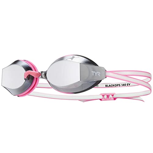 TYR Black Ops 140 EV Racing Mirrored Swim Goggles Women's Fit