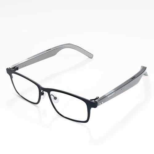 Dymesty Smart AI Glasses for Men & Women,Titanium Frame,Real-Time Translation, Meeting Recording, AI Assistant with ChatGP...