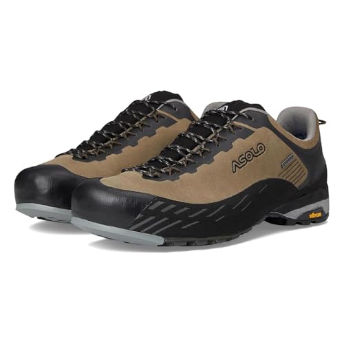 ASOLO Men's Eldo LTH GV Water-Resistant Suede Upper Lace-Up Low Cut Approach Shoes with Vibram Grip for Hiking & Trekking