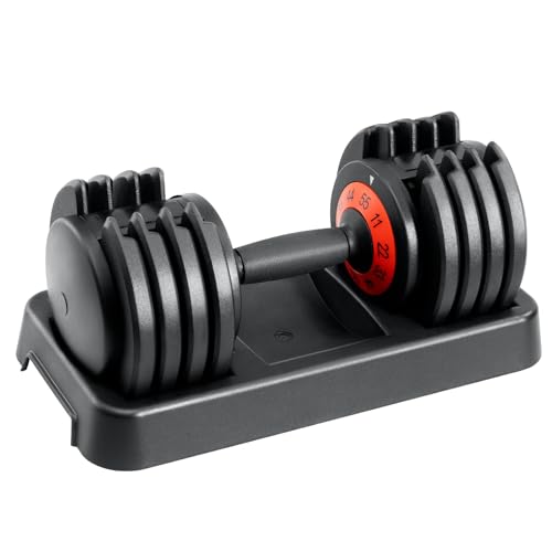 HYPATA 25/55 lbs Pair Adjustable Dumbbell Set, Adjust Dumbbell Weight for Exercises Pair Dumbbells for Men and Women in Home