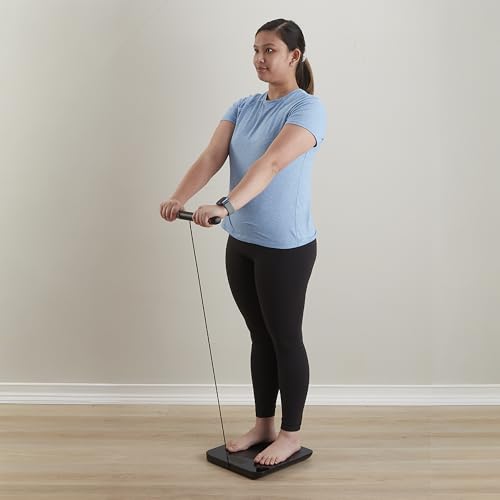 Taylor Smart Total Body Composition Scale with Precision Hub App, Retractable Handle, 11.8" x 11.8" Glass Platform, Vanish...