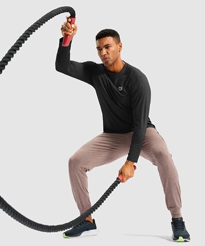 G Gradual Men's Thermal Shirts Long Sleeve Athletic Workout T-Shirts Crewneck Fleece Lind Base Layer for Men Cold Weather
