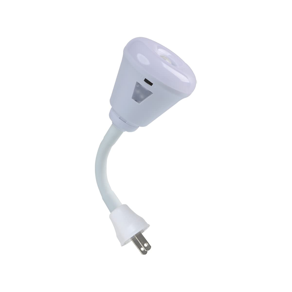 Eyesfon Plug In Motion Sensor Night Light, Led 6W Pir Sensor, Us Plug, White Light, Model Xs-007C, Acrylonitrile Butadiene Styrene