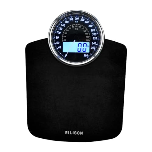 EILISON Highly Advance 2-in-1 Digital & Analog Weighing Scale for Body Weight-400lbs, 4 High Precison GX Sensor Accurate, ...