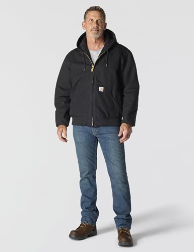 Carhartt Men's J140 Loose Fit Firm Duck Insulated Flannel-Lined Active Jac
