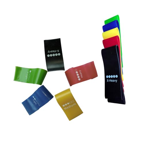 Resistance Bands for Working Out,Resistance Loop Exercise Bands for Physical Therapy, Yoga Starter Set of Stretch Bands fo...