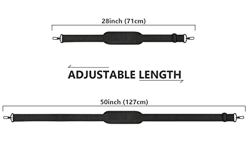 Ytonet Shoulder Strap, 52" Universal Adjustable Padded Laptop Shoulder Strap Replacement Comfortable Belt with Metal Hooks...