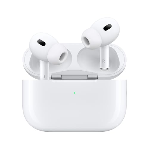 Apple AirPods Pro 2 Wireless Earbuds, Active Noise Cancellation, Hearing Aid Feature, Bluetooth Headphones, Transparency, ...
