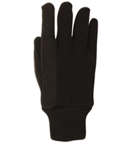 MAGID T92CP MultiMaster PVC Dotted Jersey Gloves, Brown, 36 Pack, Large