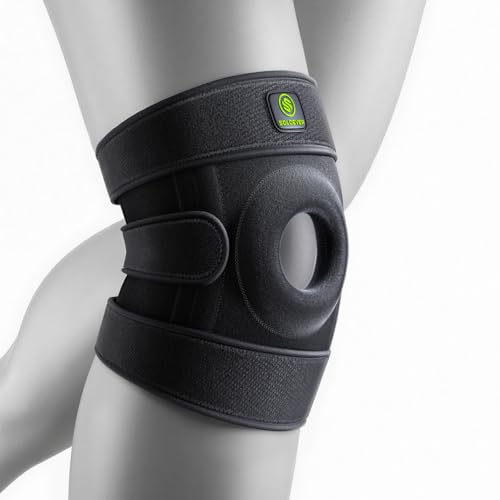 Plus Size Knee Brace with Side Stabilizers & Patella Gel Pads for Men & Women, Adjustable Knee Support for Knee Pain, Inju...