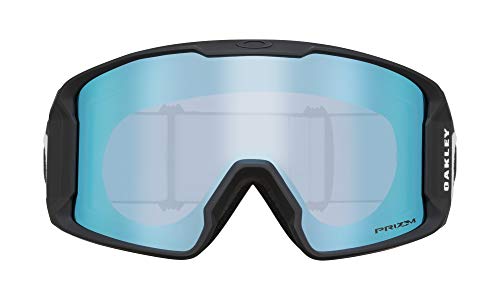 Oakley Line Miner Snow Goggle (Matte Black Frame/Prizm Sapphire Iridium Lens) with Large Goggle Soft Case