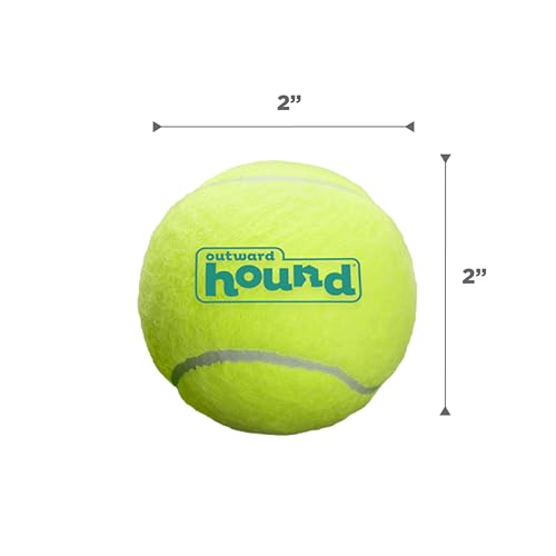 Outward Hound Squeaker Ballz – Squeaky Tennis Balls for Dogs Under 25 lbs, Interactive Dog Toy for Fetch & Training, Small...