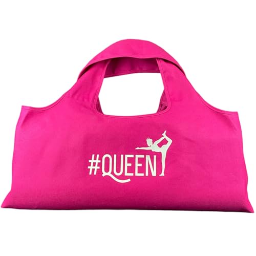 Wild Essentials Yoga Bag, Exercise, Tote, Large Carrier, Shoulder Strap, Inner Pocket, Fits Most Mats, Recycled Cotton Canvas