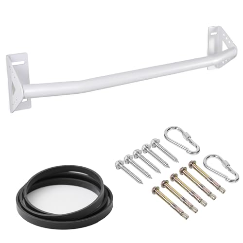 Purife Wall Mounted Pull Up Bar Doorway, Heavy Duty Strength Training Pull-Up & Chin Up Bars for Doorframe, Support Beam o...
