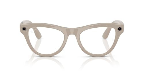 Ray-Ban Meta (Gen 1), Skyler, Shiny Chalky Grey | Smart AI Glasses for Men, Women — 12 MP Camera, Open-Ear Speakers, Video...