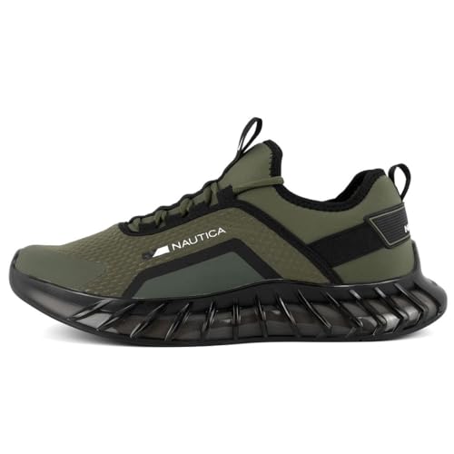 Nautica Men's Casual Fashion Sneakers – Lightweight Lace-Up Athletic Walking Shoes for Gym & Tennis, Comfortable