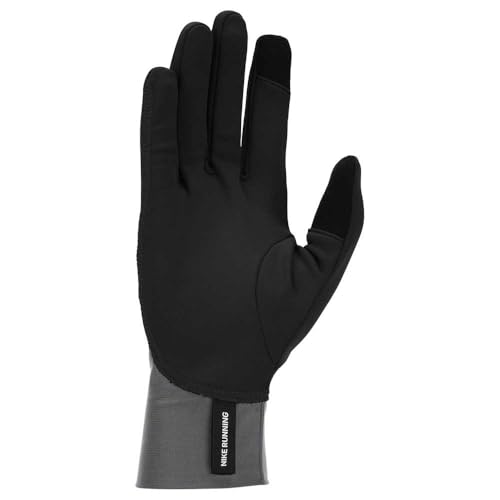 Men's Nike Pacer Midweight Gloves (Black/Smoke Grey/Silver)