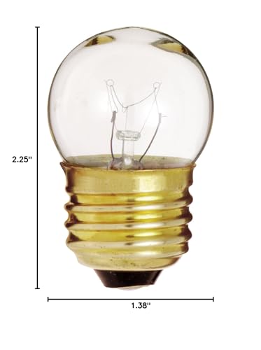 Satco S3606 120V 7.5W S11 Incandescent Lamp - Clear Glass Medium Base Bulb
