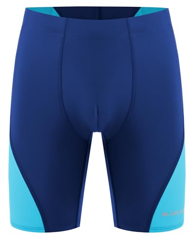 Blueleaf Boys' Swim Jammers Youth Competitive Swim Racing Team Swimsuits Athletic Quick Dry Swimming Shorts UPF 50+