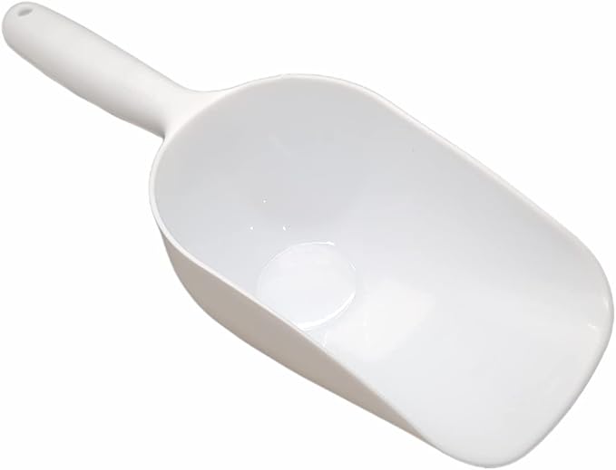 Jumbo Plastic Scoop - 12" Large Food Scoop for Flour, Sugar, Cereal, Pet Food, Gardening (3 Pack)