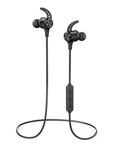 Hsoipn Wireless Headphones, Bluetooth 5.2 Stereo aptX Wireless Earbuds Bass Bluetooth Earbuds Bulit-in Mic with 16H Playti...