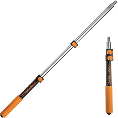 1.5-3 ft Long Paint Roller Extension Pole // Multi-Purpose Telescopic Extension Pole with Universal Twist-on Metal Tip // ...