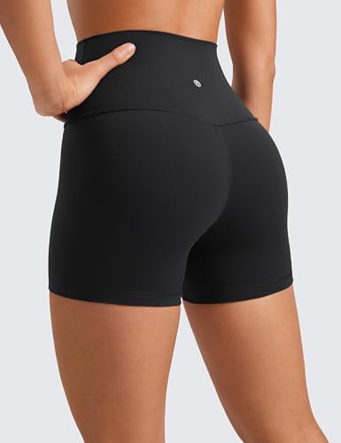 CRZ YOGA Butterluxe Biker Shorts 4'' - High Waisted Booty Workout Volleyball Yoga Womens Spandex