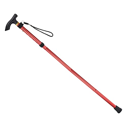 PATIKIL Trekking Poles, Collapsible Hiking Pole Telescopic Folding Cane Quick Lock Aluminum Alloy for Outdoor Hiking Walki...