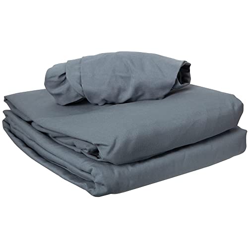 ForPro Professional Collection Premium Microfiber 3-Piece Massage Sheet Set, Cool Grey, Ultra-Light, Stain, and Wrinkle-Re...
