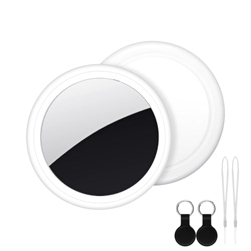 Air Tracker Tag 2 Pack [Apple MFi Certified] with Find My(iOS Only), Key Finder with No App Needed, Waterproof, 365-Day St...