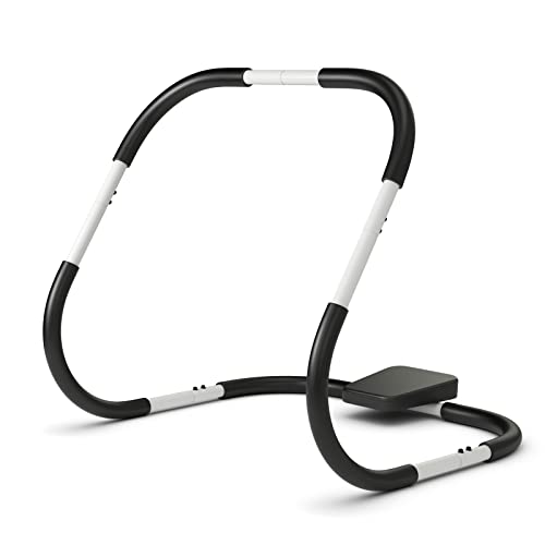 GYMAX Ab Cruncher, Abdominal Trainer Sit up Assistant Roller with Padded Headrest, Fitness Exercise Training Machine for C...