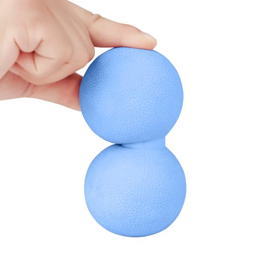 Xensamy Double Lacrosse & Micro-Elastic Peanut Massage Ball - Myofascial Release Tool for Muscle, Back, Foot, and Physical...