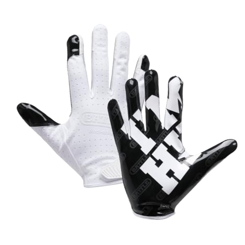 Battle Sports Doom Speed Football Gloves, Ultra Stick Grip, Precision Fit, Wide Receiver, Adult & Youth