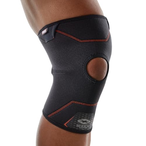 Shock Doctor Knee Brace Compression Sleeve Support (1 Unit). Helps Pain / Healing from Arthritis, Bursitis, Tendonitis, Me...