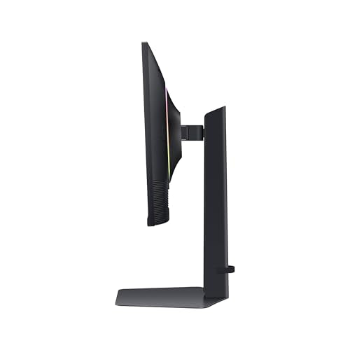 Samsung 27” Odyssey G7 (G70D) 4K UHD IPS 144Hz 1ms(GtG) Smart Gaming Monitor, G-Sync Compatible, AMD Freesync Premium, Vivid Colors, Adjustable Stand, Black Equalizer, LS27DG702ENXZA