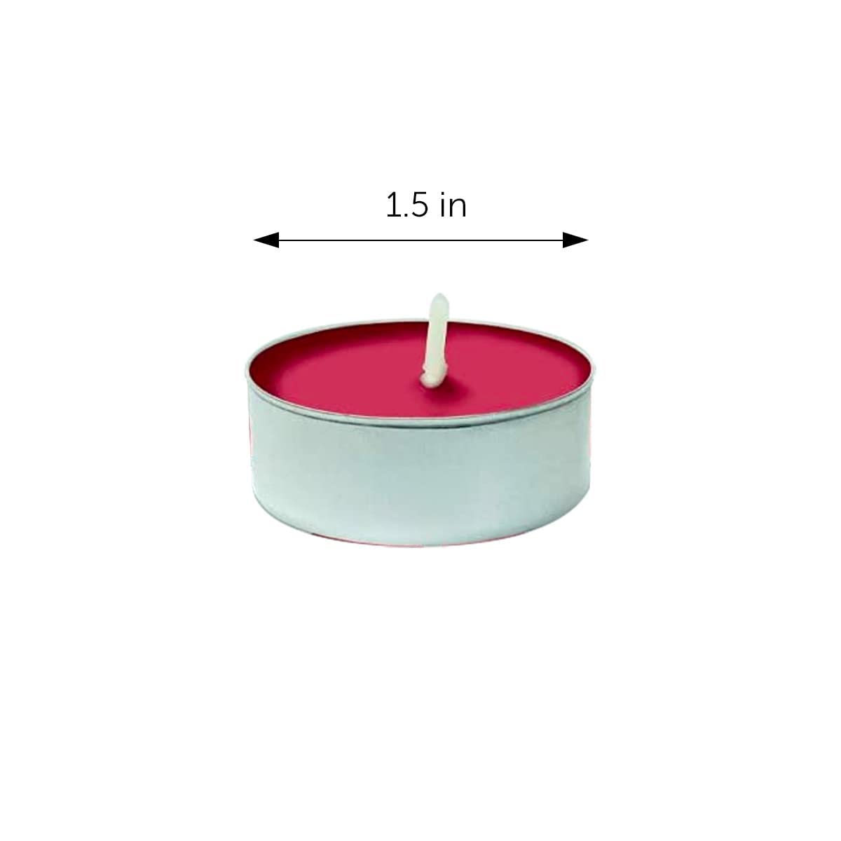 DecorRack Tealight Candles, Strawberry Scented, 30 Pack, Long Lasting, Synthetic Wax, Model 96021