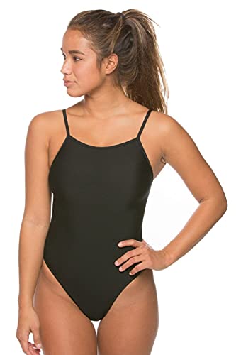 JOLYN Fina-Approved Fixed-Back Women's Tiger Athletic One Piece Swimsuit for Competitive Swimming, Medium-Full Coverage