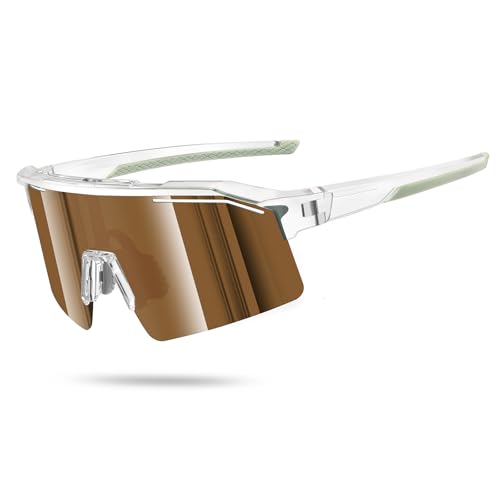 Sunbowglint Sports Sunglasses for Men Women Unbreakable UV400 Protection Goggles Baseball Running Cycling Glasses