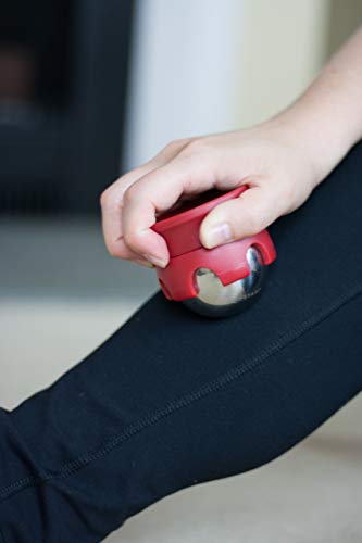 Massage Roller Ball - Stainless Steel Gel Balls for Heat + Ice Therapy - Back, Shoulder, Calf, Foot Massager with Heat or ...