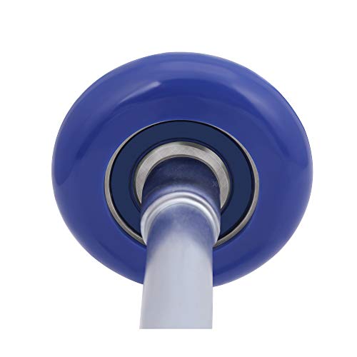 XiKe 10 Pack Blue 2" Nylon Garage Door Roller 4" Stem, Quiet/Durable and High Load, Use 6200-2RS Double Seals Precision Be...